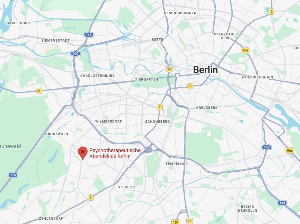 Screenshot GoogleMaps Abendklinik Berlin
